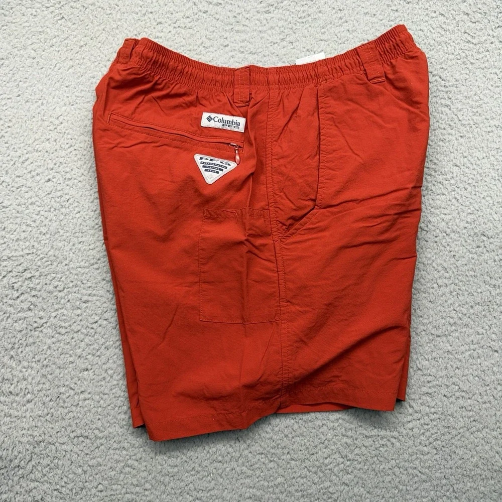 Columbia PFG FM4009 Mens Small 6L Red Backcast III Omni-Shade Water Shorts